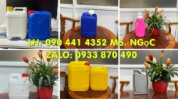 Can nhựa 500ml đựng hóa chất vuông, can nhựa 500ml tròn đựng hóa chất nắp garenti