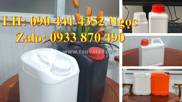 Can nhựa 500ml giá sỉ, can nhựa 1 lít đựng mỹ phẩm, can nhựa 2 lít đựng dược phẩm có vòi nhấn
