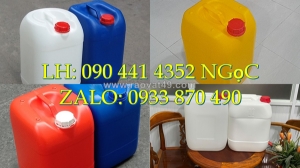 Can nhựa tròn 25 lít đựng thành phần cơ khí, thùng nhựa 30 lít vuông đựng chất tẩy rửa công nghiệp