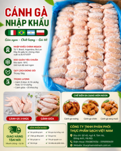 Cánh gà rán giá sỉ tại hà nội – nguồn hàng đông lạnh ổn định