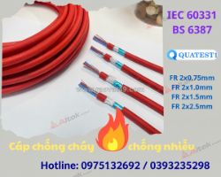 Cáp chống cháy chống nhiễu altek kabel – duy trì mạch khi có sự cố cháy