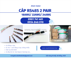 Cáp rs485 2 pair awg/ 2 pair 22awg/ 2 pair 24awg altek kabel