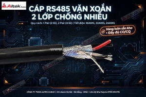 Cáp tín hiệu rs485 2p22 awg - altek kabel
