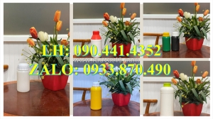 Chai nhựa 500ml đựng thuốc nhuộm tóc, chai nhựa 250ml đựng hương liệu, lọ 50ml chiết mẫu nước xả