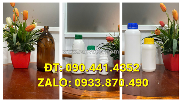 Chai nhựa pet 500ml dày đựng hóa chất, chai nhựa 250ml đựng mỹ phẩm, chai xịt phun sương 100ml