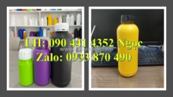 Chai thủy tinh 1 lít đựng hóa chất màu nâu, bình thủy tinh 500ml nước lọc, chai thủy tinh 250ml đựng nước ép