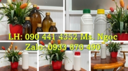 Chai thủy tinh 1 lít tại đồng nai, chai thủy tinh 500ml đựng hóa chất tại vĩnh long, cần thơ, tiền giang