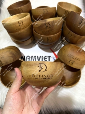 Chén gỗ khắc logo - gửi trọn dấu ấn thương hiệu