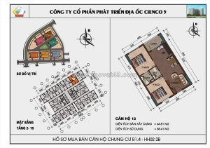 Chính chủ gửi bán căn 65m² – 2 ngủ 2wc – view trực diện hồ thanh hà