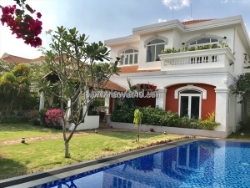 Cho thuê biệt thự thảo điền, khu dân cư yên tĩnh, 813m2, ngang 19m, hồ bơi + sân vườn