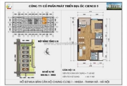 Chủ nhà cần bán gấp căn 2 ngủ hh03f chung cư thanh hà
