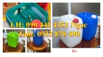 Chuyên cung cấp can nhựa 25 lít, thùng nhựa 22 lít tròn đựng dầu nhớt, can nhựa 20 lít đựng kiềm