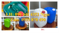 Chuyên cung cấp can nhựa 25 lít, thùng nhựa 22 lít tròn đựng dầu nhớt, can nhựa 20 lít đựng kiềm