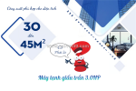 Công suất phù hợp cho diện tích 30–45m² có phải là máy lạnh giấu trần nối gió 3.0hp