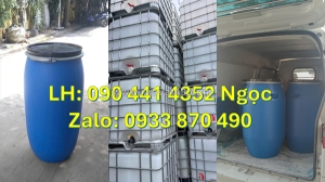 Công ty bán thùng phuy nhựa 30 lít nội địa, thùng phuy nhựa 50 lít đựng hóa chất tại tphcm