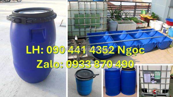 Công ty bán thùng phuy nhựa 30 lít nội địa, thùng phuy nhựa 50 lít đựng hóa chất tại tphcm