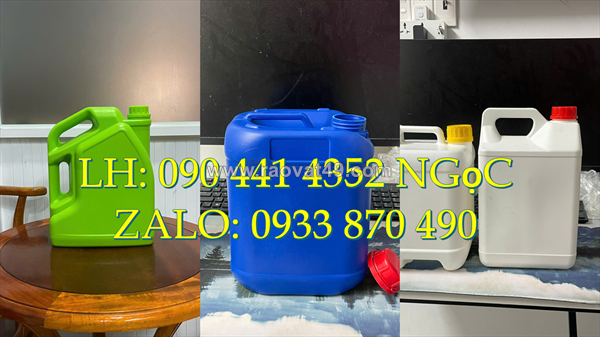 Công ty sản xuất can nhựa 500ml, can vuông 1 lít, can nhựa tròn 2 lít, can nhựa 5 lít đựng hóa chất
