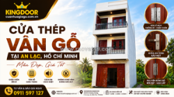 Cửa thép vân gỗ tại an lạc, hồ chí minh | mẫu đẹp, giá tốt