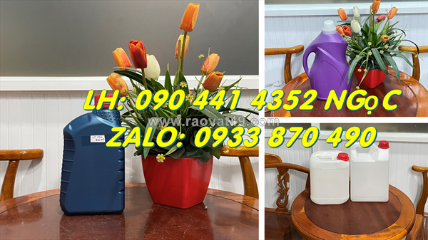 Cung cấp can nhựa 5 lít đựng chất thải lây nhiễm, can nhựa 2 lít đựng nước cất, can 1 lít đựng mẫu xét nghiệm