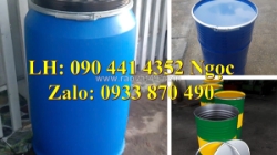 Cung cấp thùng phuy nhựa 50 lít, vỏ thùng phuy nhựa 60 lít, thùng phuy nhựa 100 lít đựng hóa chất công nghiệp