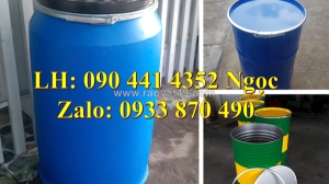 Cung cấp thùng phuy nhựa 50 lít, vỏ thùng phuy nhựa 60 lít, thùng phuy nhựa 100 lít đựng hóa chất công nghiệp