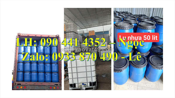Cung cấp thùng phuy nhựa hdpe, thùng phuy nhựa 220 lít đựng hóa chất chất lượng tốt