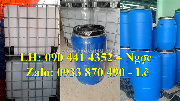 Cung cấp thùng phuy nhựa hdpe, thùng phuy nhựa 220 lít đựng hóa chất chất lượng tốt