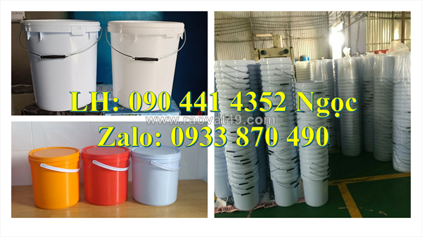 Cung cấp thùng rỗng 20 lít đựng dầu, thùng nhựa trơn 22 lít đựng nhớt, vỏ thùng sơn 30 lít