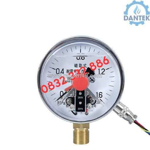 Đặt mua đồng hồ áp suất 3 kim trung quốc dantek giá tốt phục vụ hệ thống đường ống tại an giang