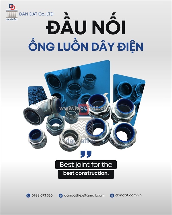 Đầu bịt ống ruột gà lõi thép/ phụ kiện ống ruột gà/ đầu nối ống luồn dây điện