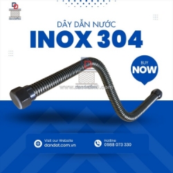 Dây dẫn nước inox 304 – bền bỉ, chống gỉ, an toàn