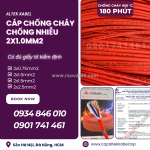 Dây tín hiệu chống cháy chống nhiễu 2x1.0 altek kabel sẵn đà nẵng, huế, bình định