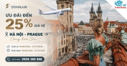 Đến prague cuối năm 2026 cùng starlux, ưu đãi vé đến 25%