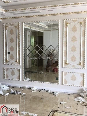 Dịch vụ cắt gương theo kích thước cho phòng khách và phòng ăn