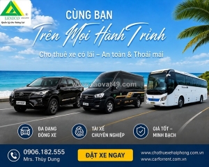 Dịch vụ cho thuê xe ô tô có lái , xe đưa đón chuyên gia tại tp hải phòng
