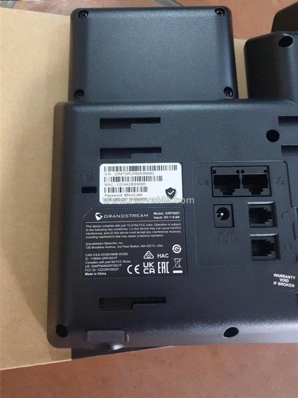 Điện thoại ip grandstream grp2601 – gọn gàng, ổn định, chuyên nghiệp