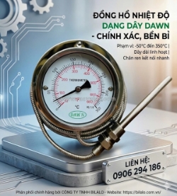 Đồng hồ đo nhiệt độ dạng dây dawn ứng dụng ở đâu?