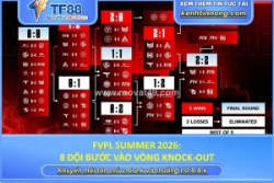 Fvpl summer 2026: 8 đội bước vào vòng knock-out