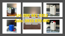 Gía can nhựa 2 lít đựng vi sinh, can nhựa 1 lít tròn có vòi nhấn, can nhựa 0.5 lít đựng kiềm