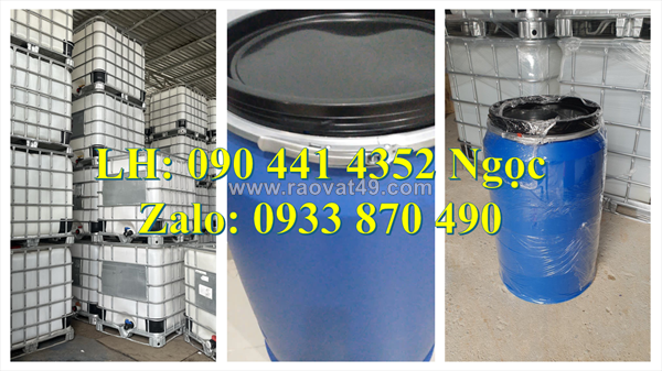Gía thùng phuy nhựa 220 lít nắp hở, thùng phuy nhựa 120 lít đựng phân bón, thùng phuy nhựa 100l đựng axit