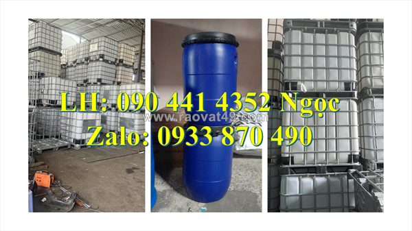 Gía thùng phuy nhựa 220 lít nắp hở, thùng phuy nhựa 120 lít đựng phân bón, thùng phuy nhựa 100l đựng axit