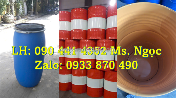 Gía thùng phuy sắt 220 lít màu vàng, thùng phuy sắt màu đỏ 220 lít mới tại hóc môn, củ chi, sóc trăng