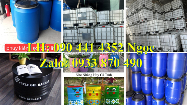 Gía thùng phuy sắt 220 lít qua sử dụng, thùng phuy sắt 220 lít đựng hóa chất nguy hiểm, thùng phuy sắt cũ 220l