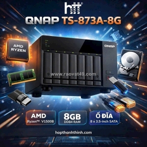 Giải pháp lưu trữ mạnh mẽ cho doanh nghiệp – qnap ts-873a-8g!