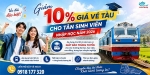 Giảm 10% giá vé tàu cho tân sinh viên nhập học năm 2026