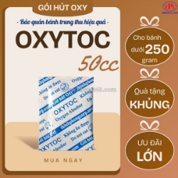 Gói chống mốc oxytoc nằm trong bao bì, chống mốc bánh ra sao?