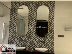 Gương soi nhà vệ sinh có đèn led – tiện nghi và sang trọng