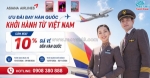 Hãng asiana airlines đang giảm 10% giá vé đi hàn quốc