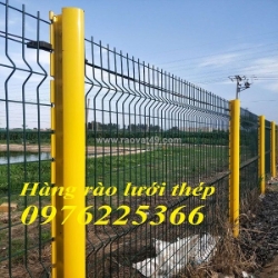 Hàng rào lưới thép hàn, hàng rào mạ kẽm sơn tĩnh điện