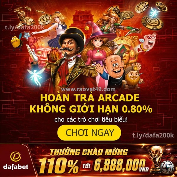 Hoàn trả arcade – lên tới 0.80% không giới hạn!